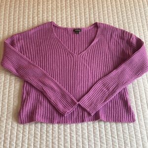 Wild Fable pink/ purple cropped sweater, L